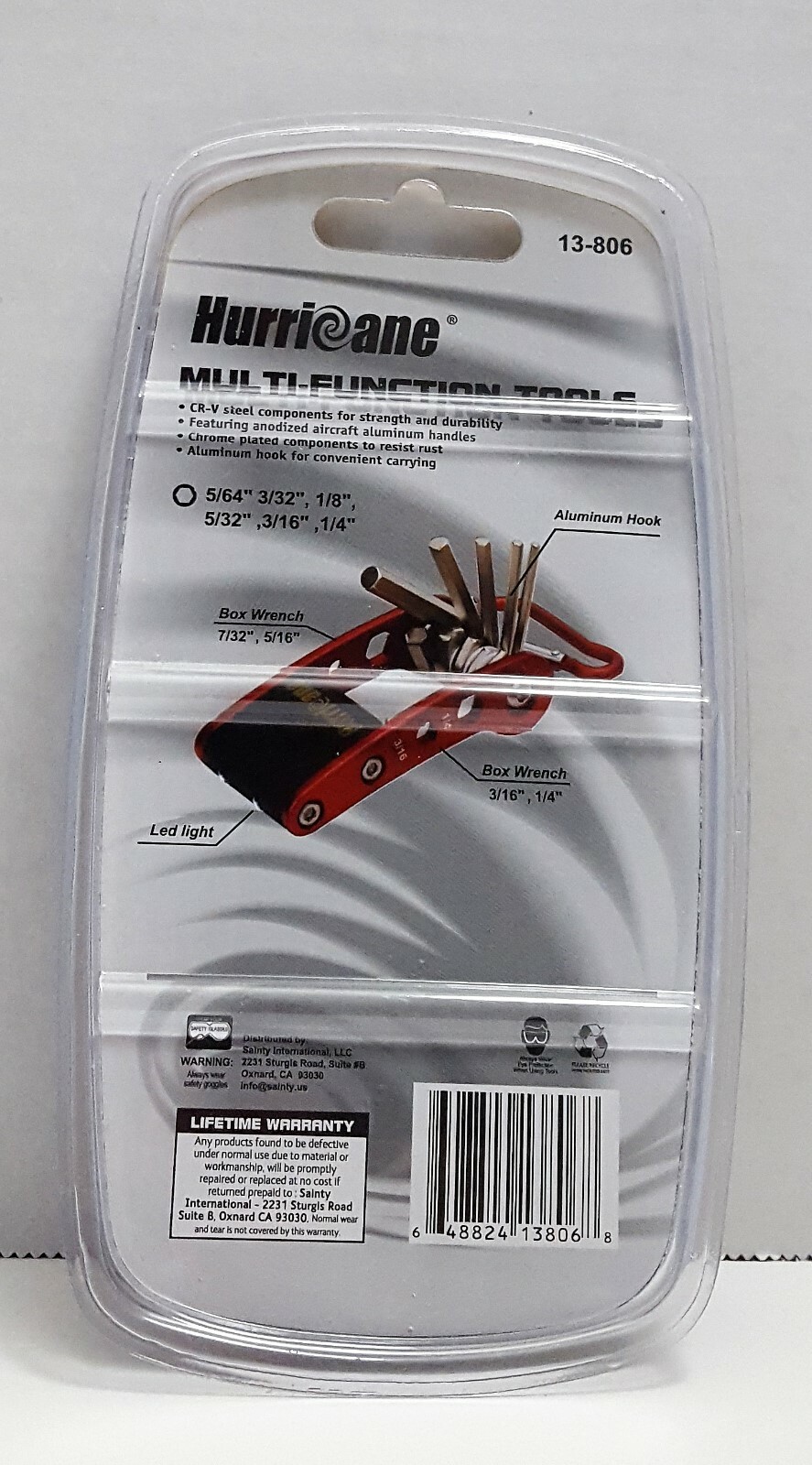 Hurricane 10-in-1 Multi-Function Tools w/ Aluminum Hook