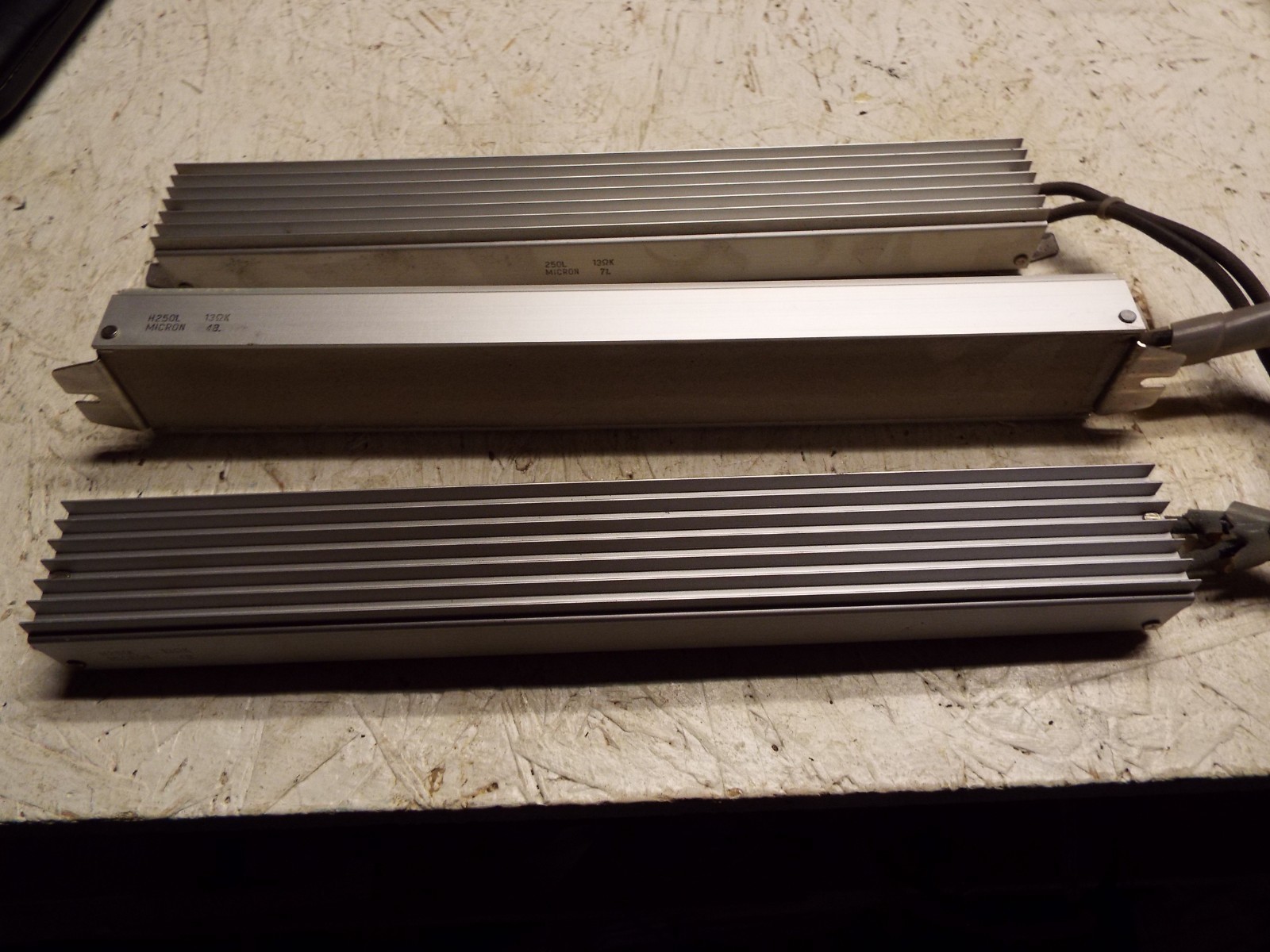 3 Clean Used Micron H250L 13 OHM Resistors removed from work equipment