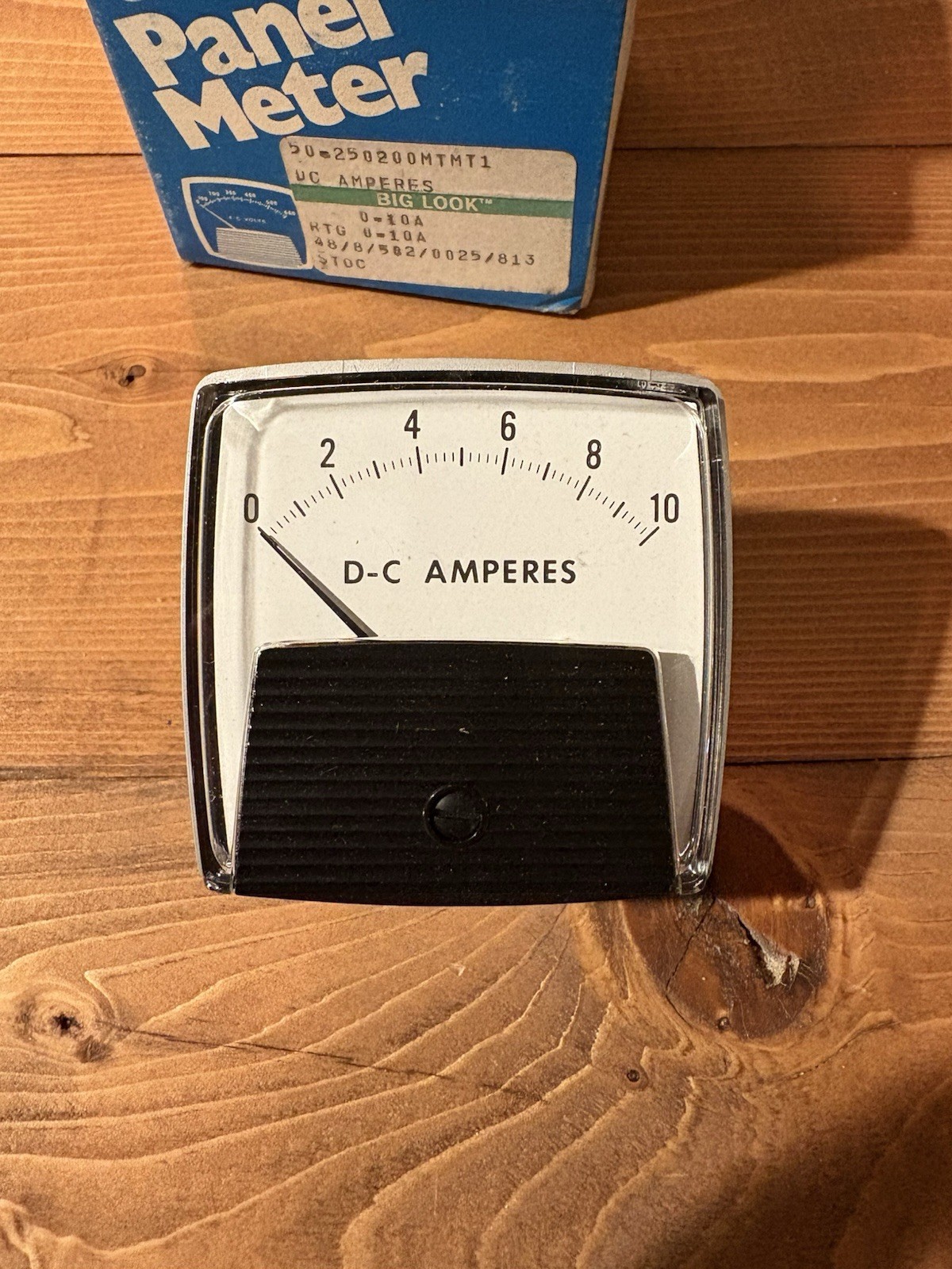 Vintage General Electric GE DC Amperes DC Volts 0-10 Type