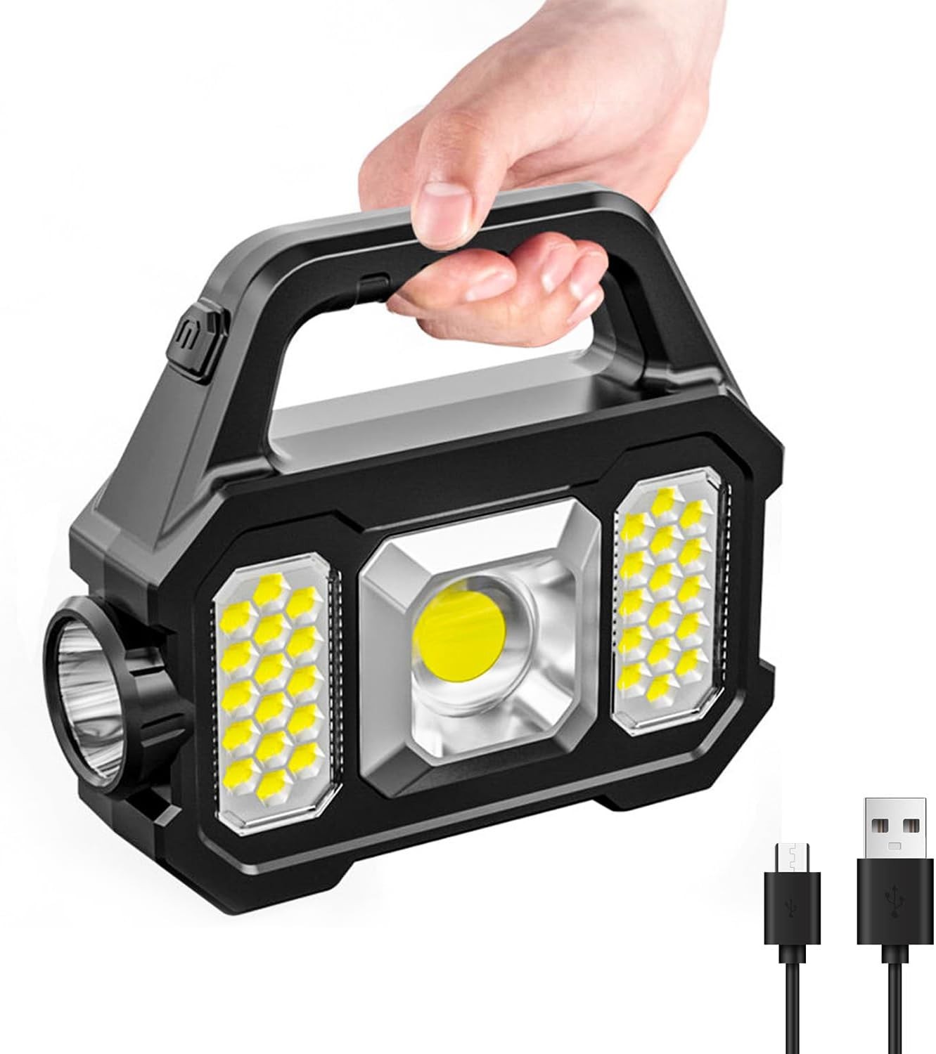 Solar Power LED Camping Lamp Flashlight Tent Light Lantern Rechargeable - ASW