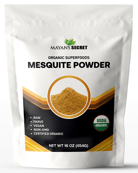Mesquite Powder USDA Certified Organic Non GMO, Vegan Protein Superfood Natural