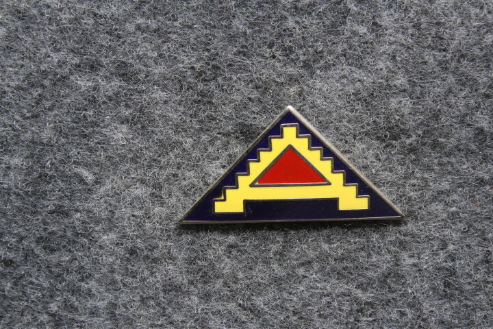 Military Hat Pin: Seventh United States Army Pin  (1-1/4") Pyramid of Power
