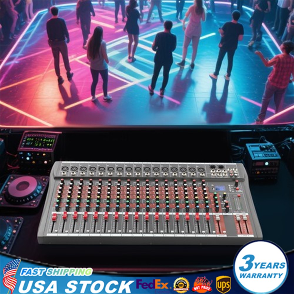 16 Channel Professional Mixer Power Mixing  16 DSP USB NEW