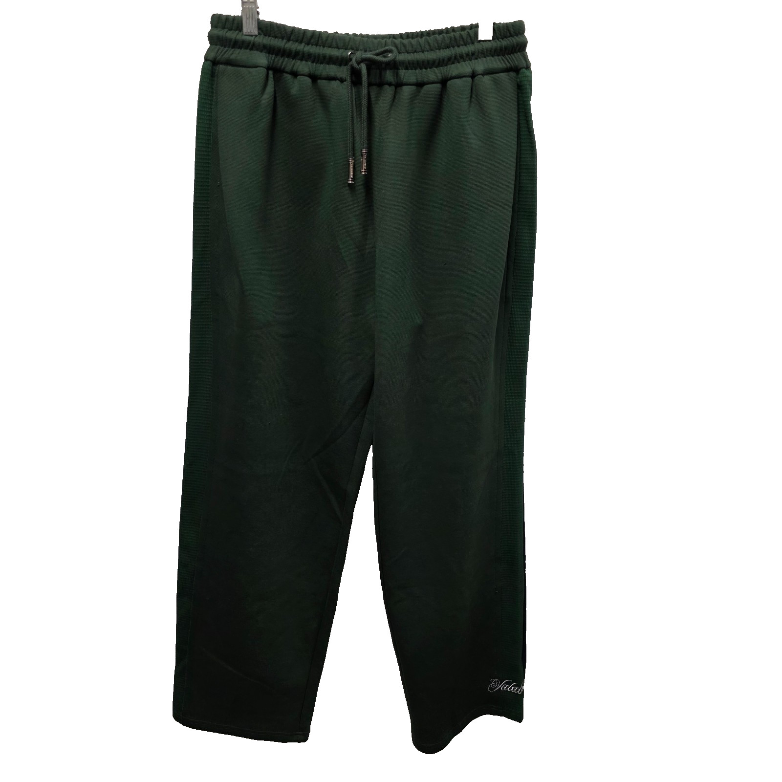 Valabasas Sweatpants Side Pleated Mens Green Cotton Blend M Baggy NWOT Wide leg