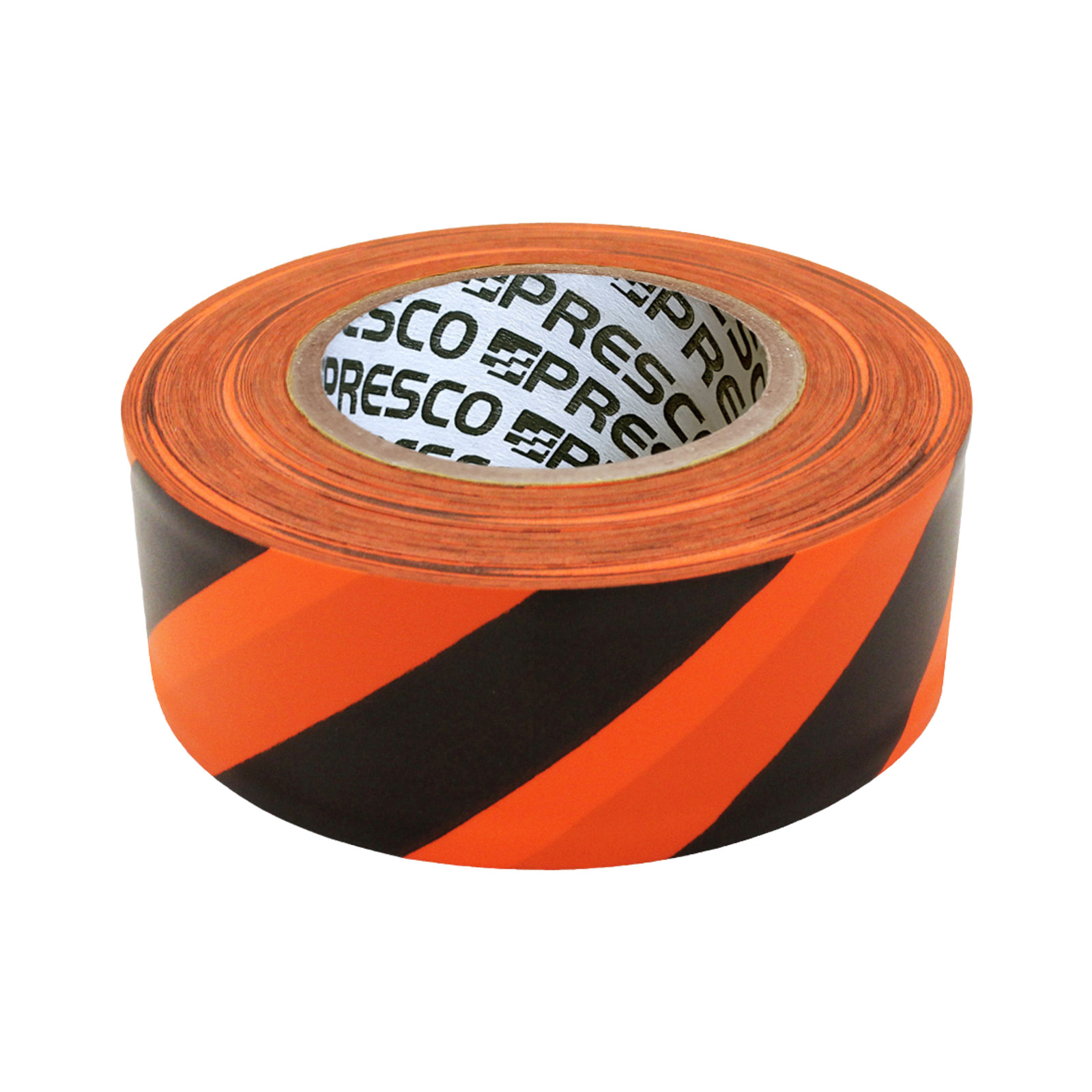 [NO ADHESIVE] Presco Stripe Patterned Roll Flagging Tape: 1-3/16 in. x 300 ft. O