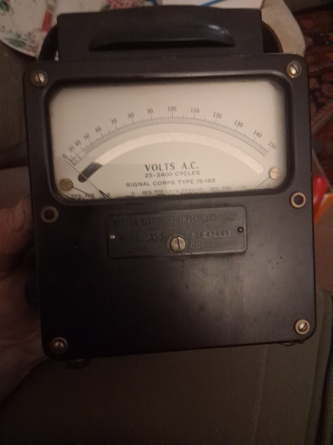Weston Electrical Instrument Corp Model 433 No.42449  Zero Corrector.