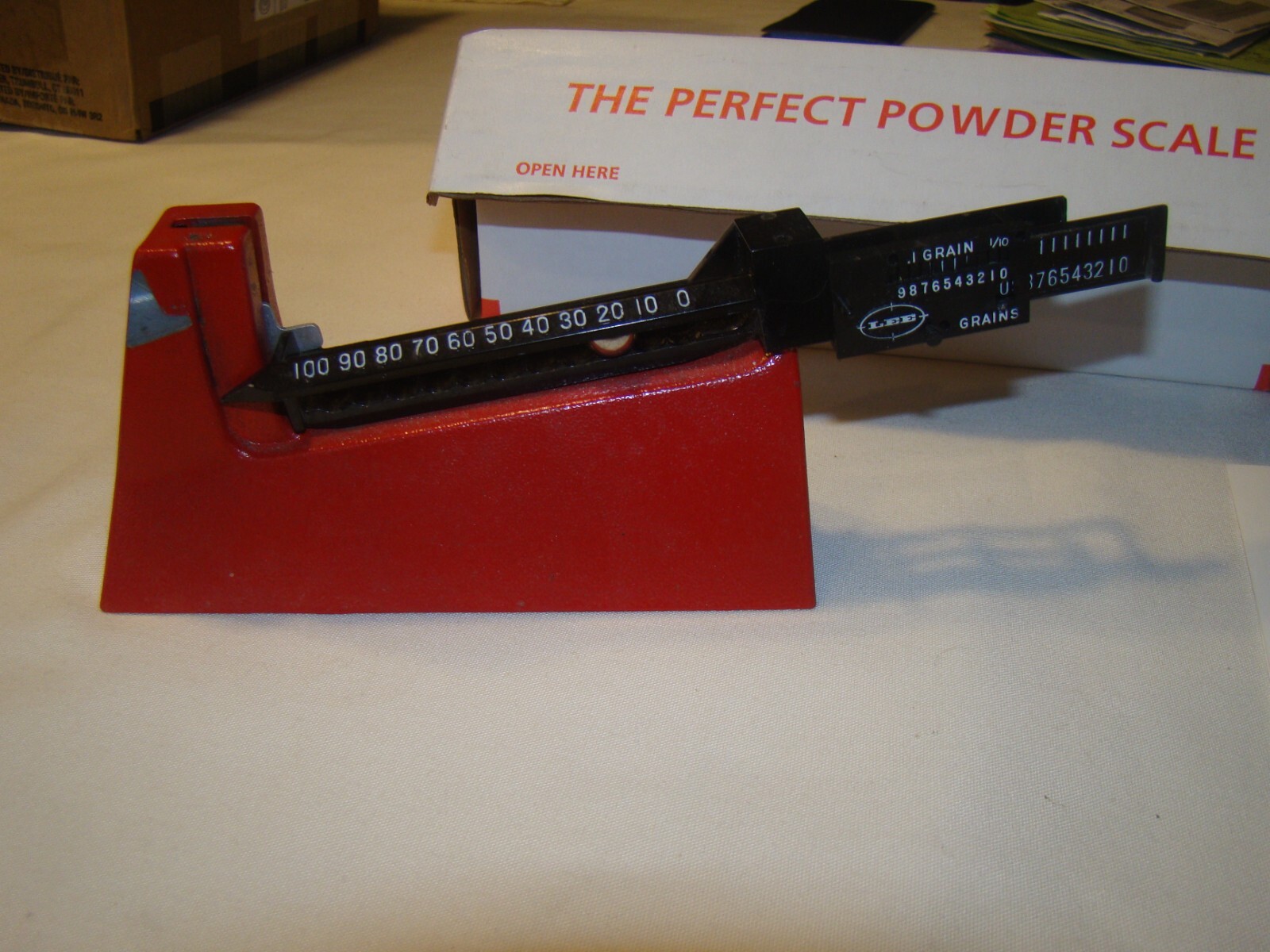 Lee Precision 90681 Safety Balance Beam Mechanical Powder Scale MISSING TRAY