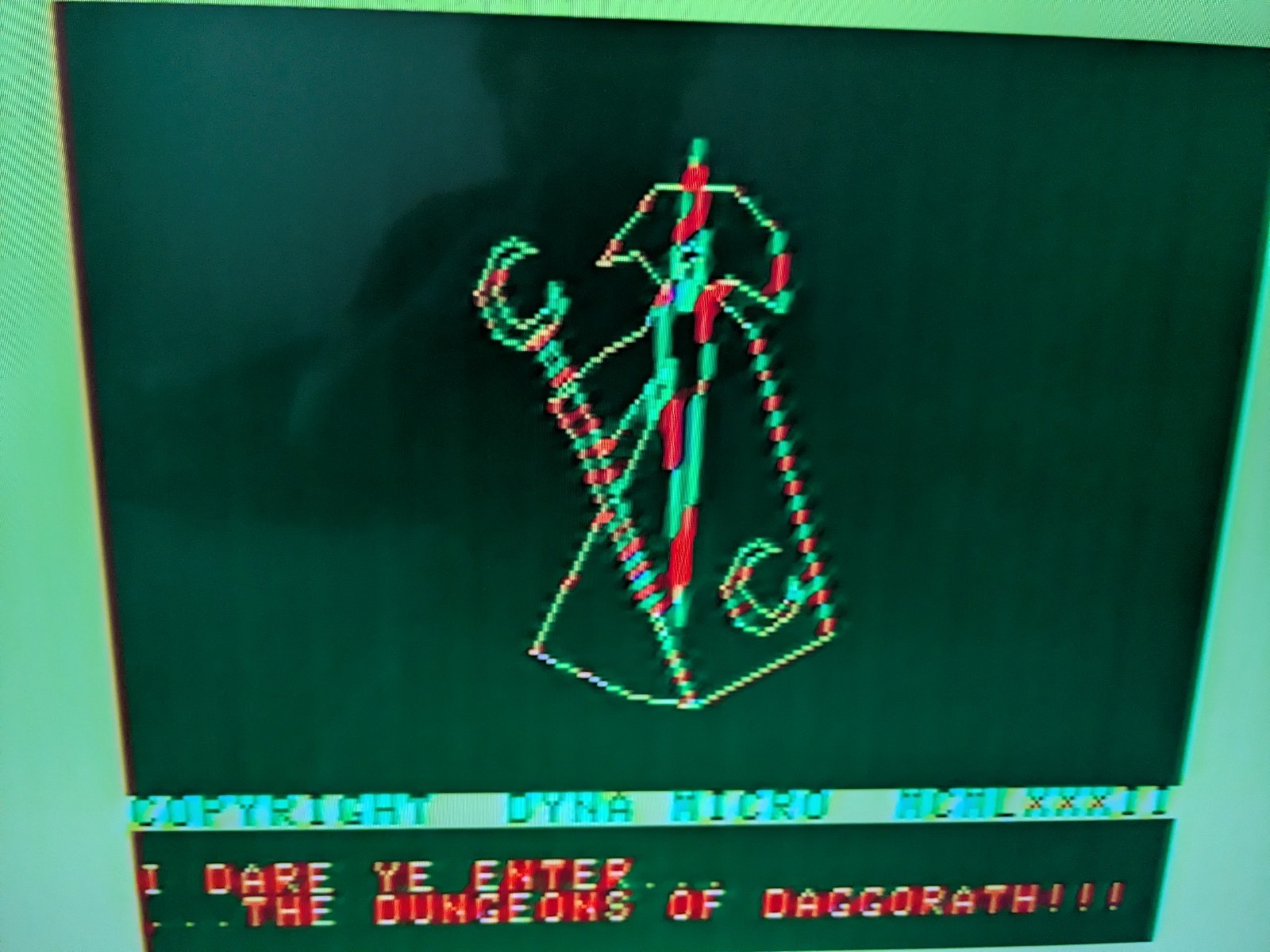 TRS-80 Color Computer 1 16K Dungeons of Daggorath Extended Basic Composite Video
