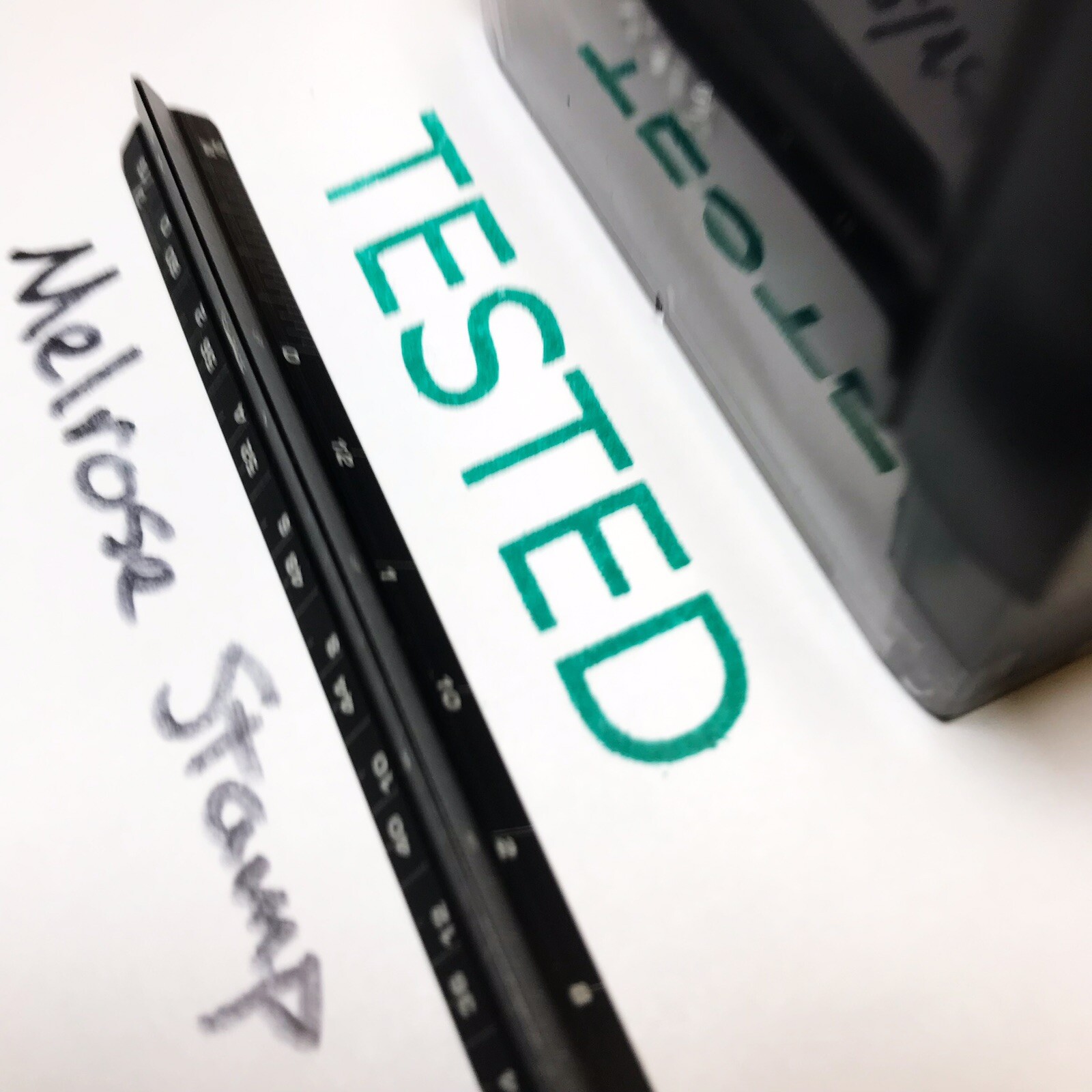 Tested Rubber Stamp Green Ink Self Inking Ideal 4913