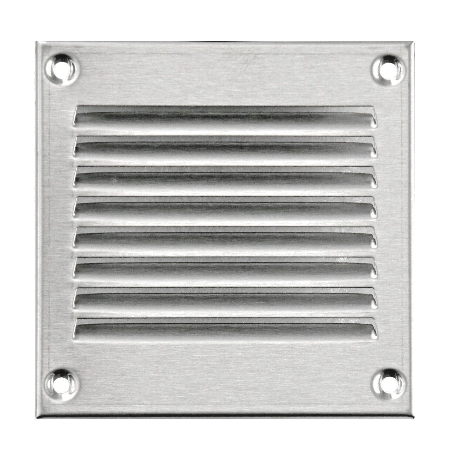 Stainless Steel Aerator Grid 100mm x with Fly Flat Screen Duct Cover