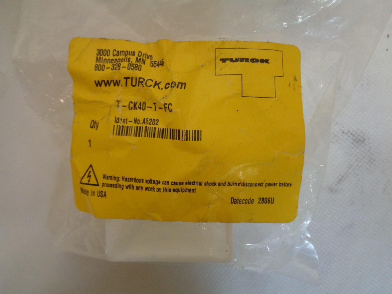 NEW TURCK T-CK40-T-FC ENCLOSURE