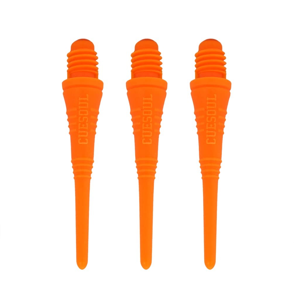Orange Soft Tip Points 100 Pieces for Soft Tip Darts