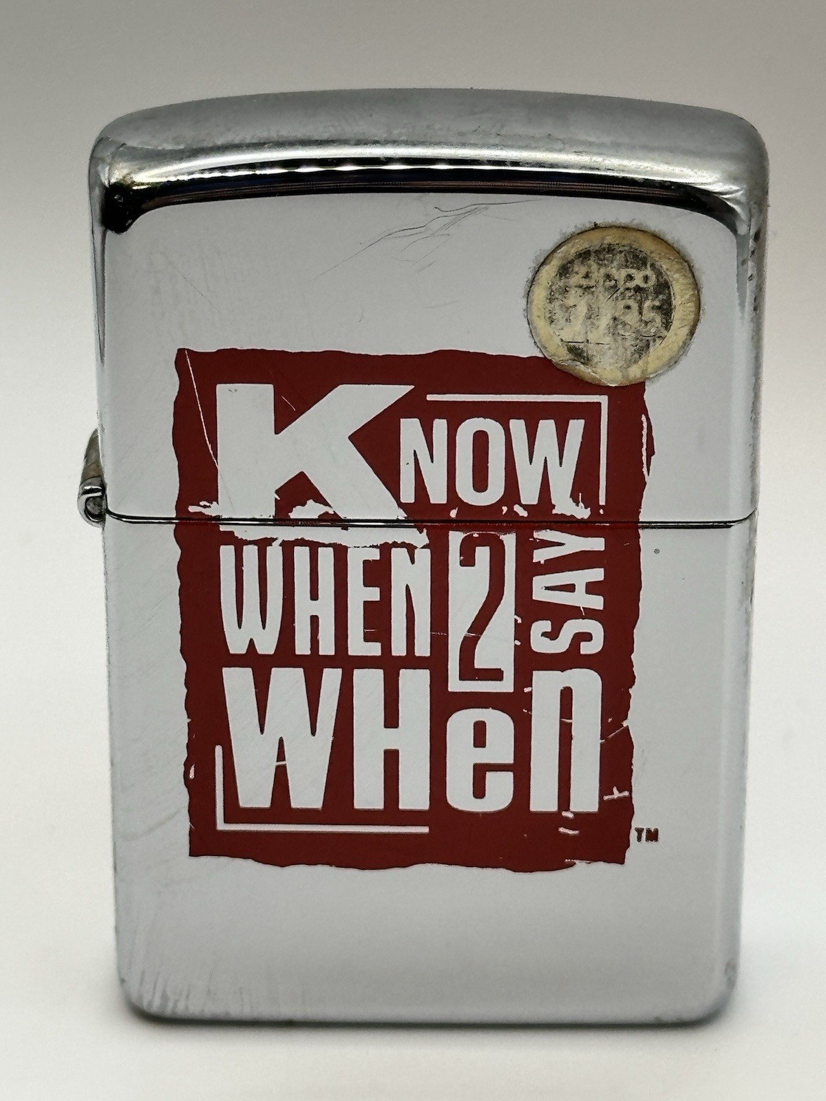 Vintage 1996 Budweiser Know When To Say When HP Chrome Zippo Lighter NEW