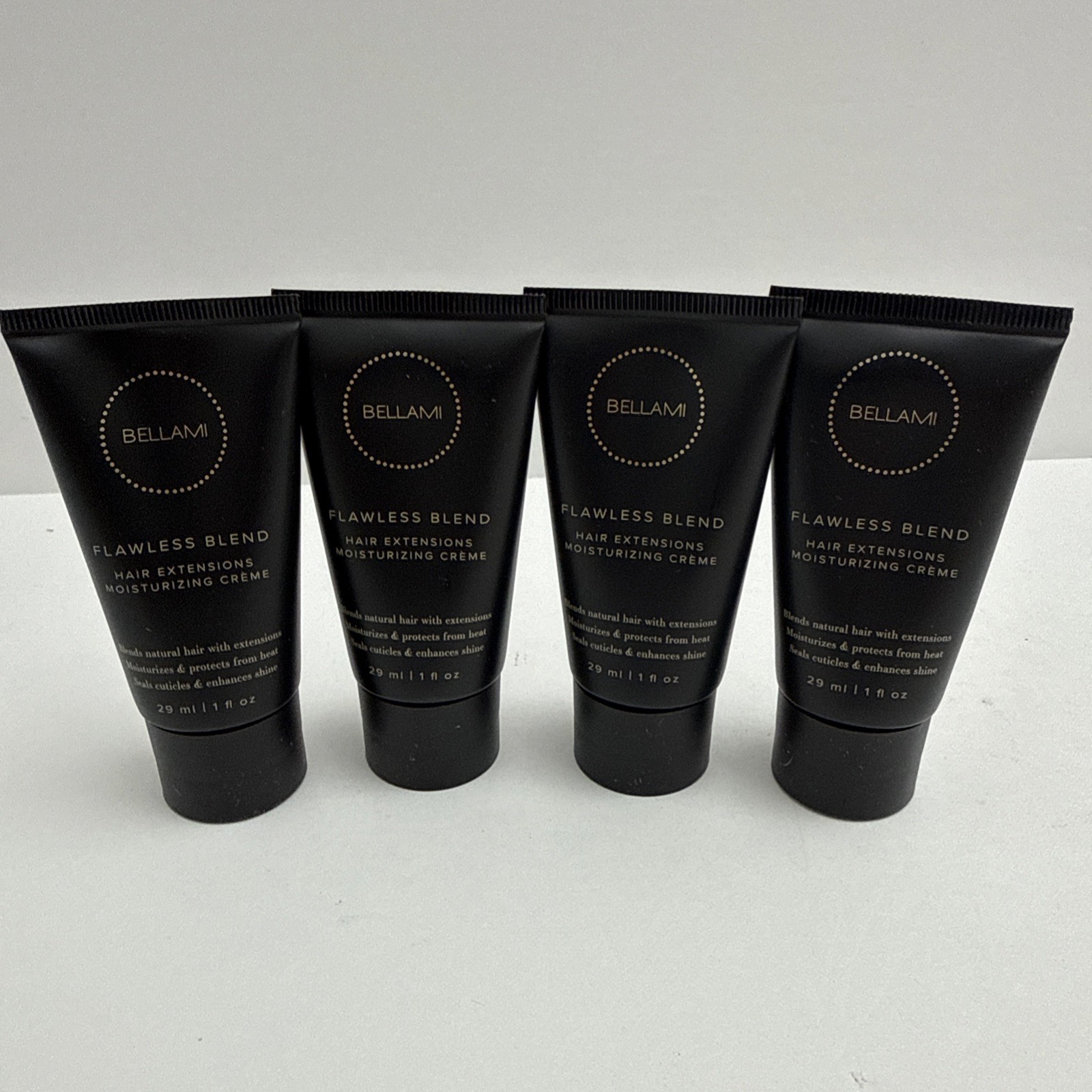Bellami Flawless Blend Hair Extensions Moisturizing Creme 1oz Travel Size 4 Pack