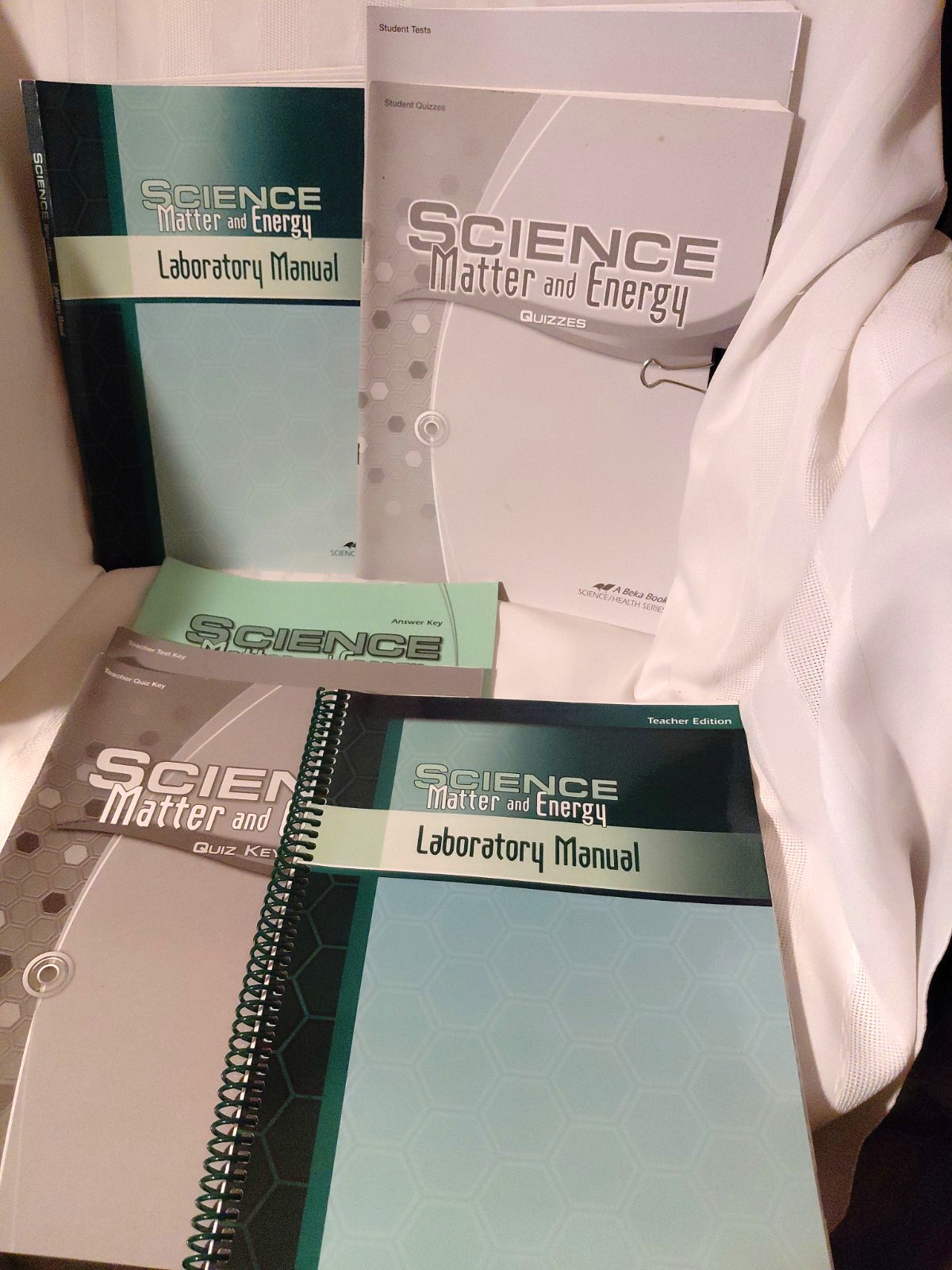 Abeka Science Matter Energy 1st Ed. Lab Manual, Tests Quizzes & All Keys EXC