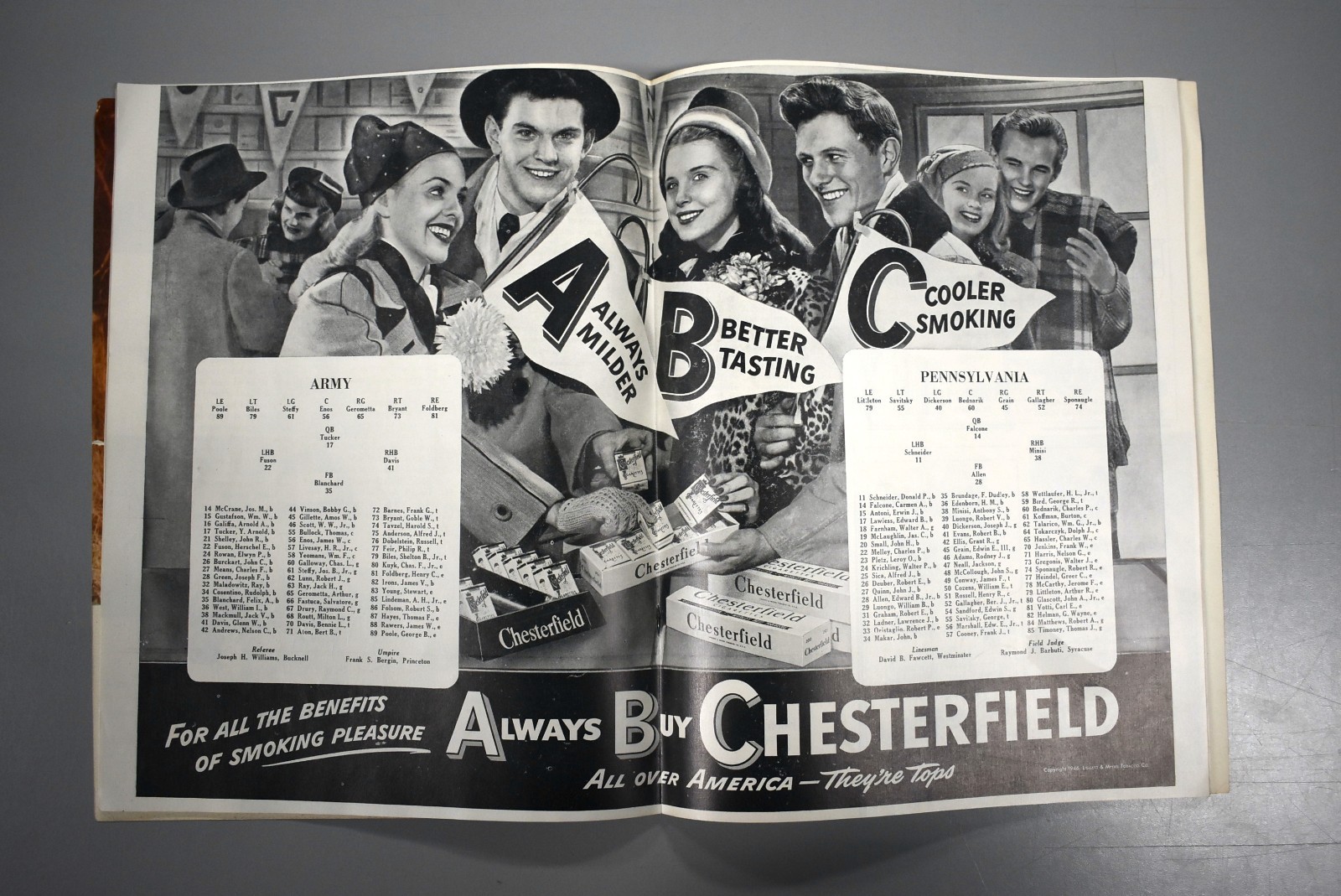 Army vs Pennsylvania November 16th 1946 Official Game Program Franklin Field