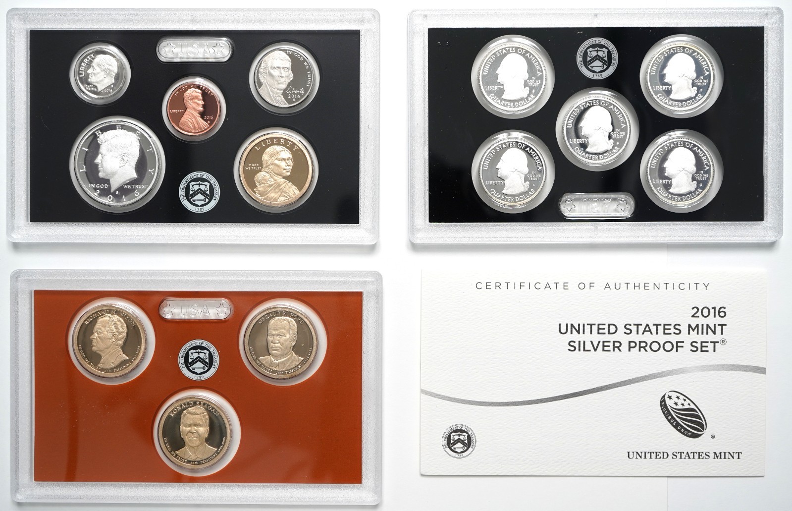 2016 United States Mint Silver Proof Set 13 of 13 Coins w/ Box & COA