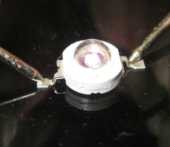 1W 365nm UV LED ultraviolet  LED lamp light double gold thread High Power bead