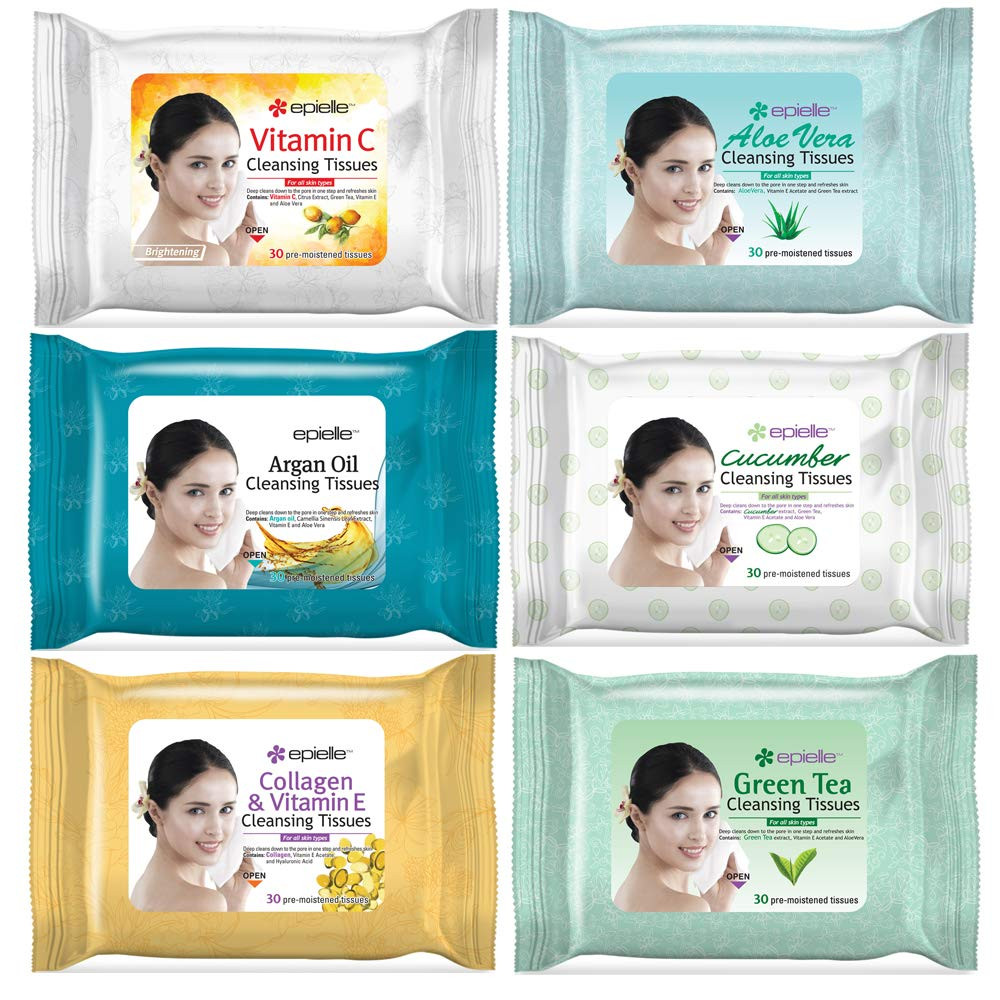 Epielle OG Makeup Remover Cleansing Wipes Tissue | Gentle for All Skin Types | D