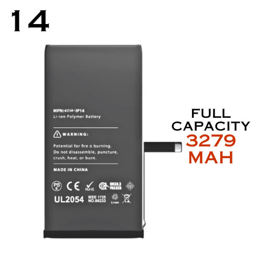 For iPhone 14 Internal Battery Replacement ✅Retail Package✅Full Capacity✅3279mAh