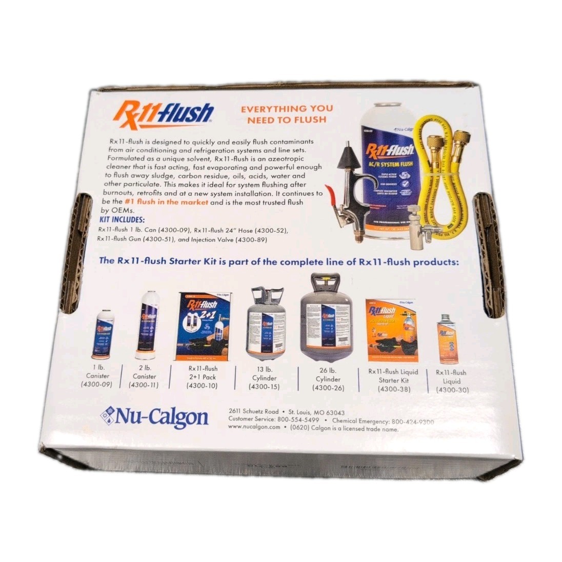 Nu-Calgon 4300-08 RX-11 Flush Starter Kit