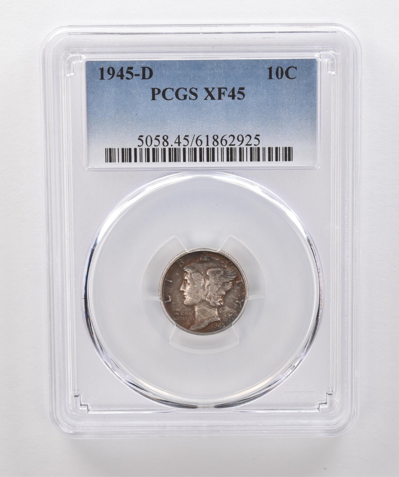 1945-D Mercury Dime XF45 PCGS Beautiful Tone *1836
