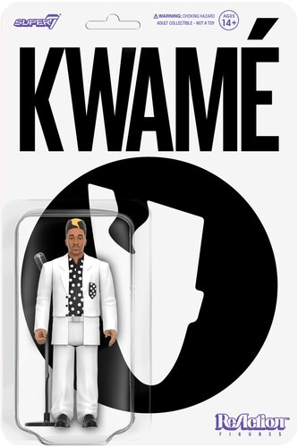 Kwamé - Super7 - Kwame - ReAction Figures Wv2 - Kwame (White/Black Polka Dot) [U