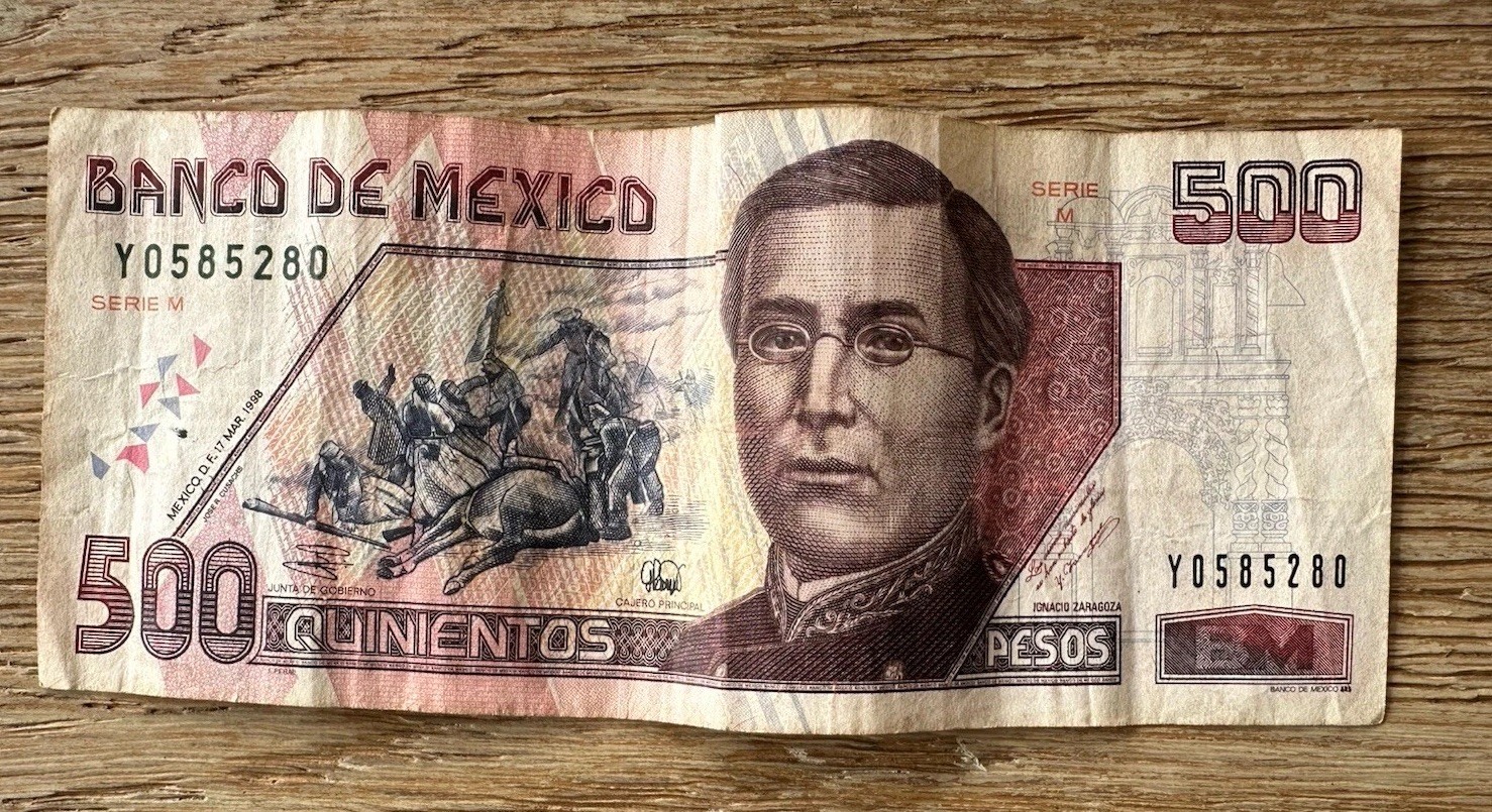 1998 MEXICO 500 PESOS SERIE M Y0585280