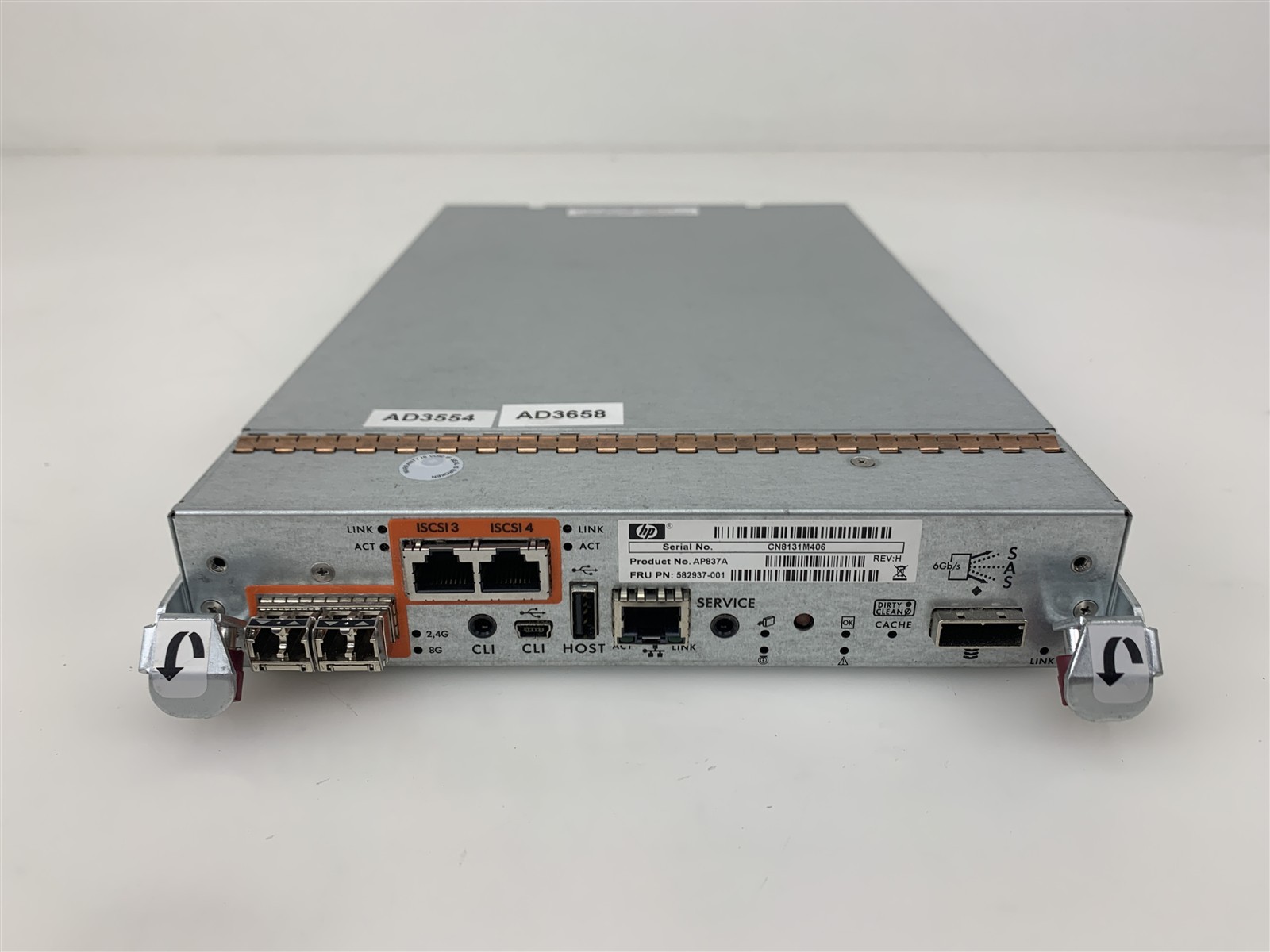 HP AP837A 582937‑001 P2000 G3 Fibre Channel / iSCSI Controller