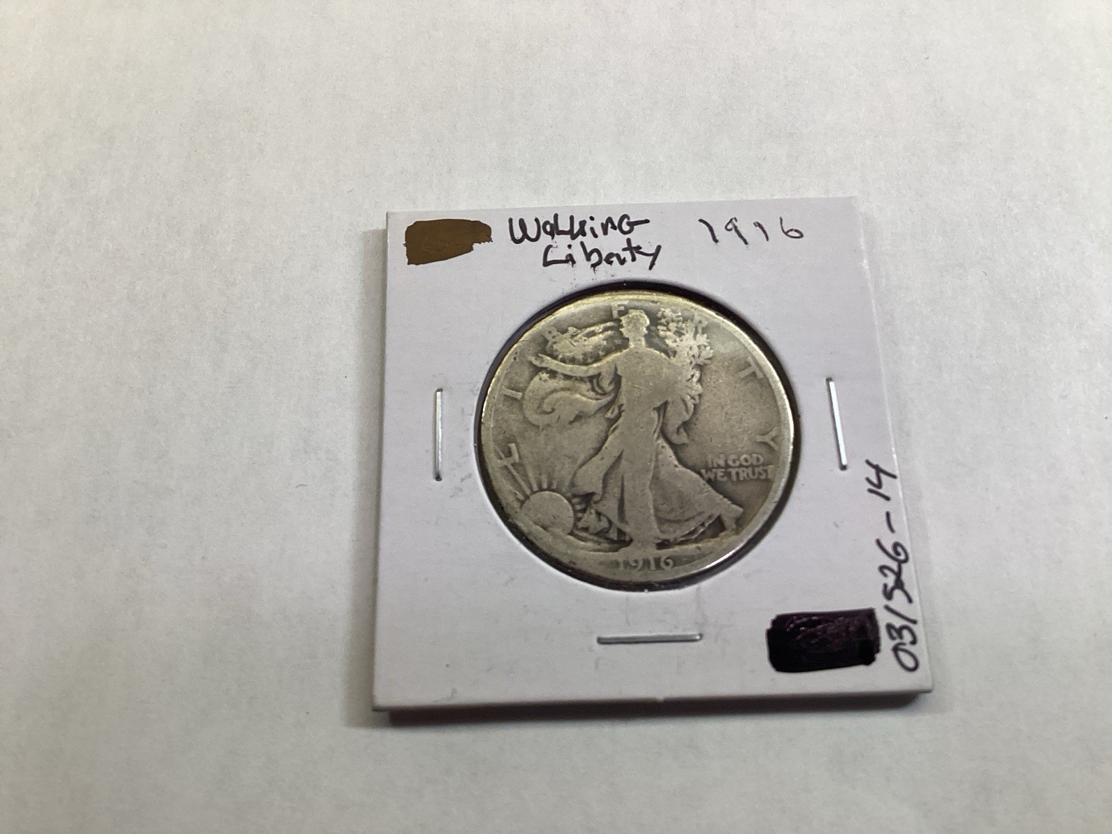 1916 Walking Liberty Silver Half-Dollar from Philadelphia Key Date 031526 14ak