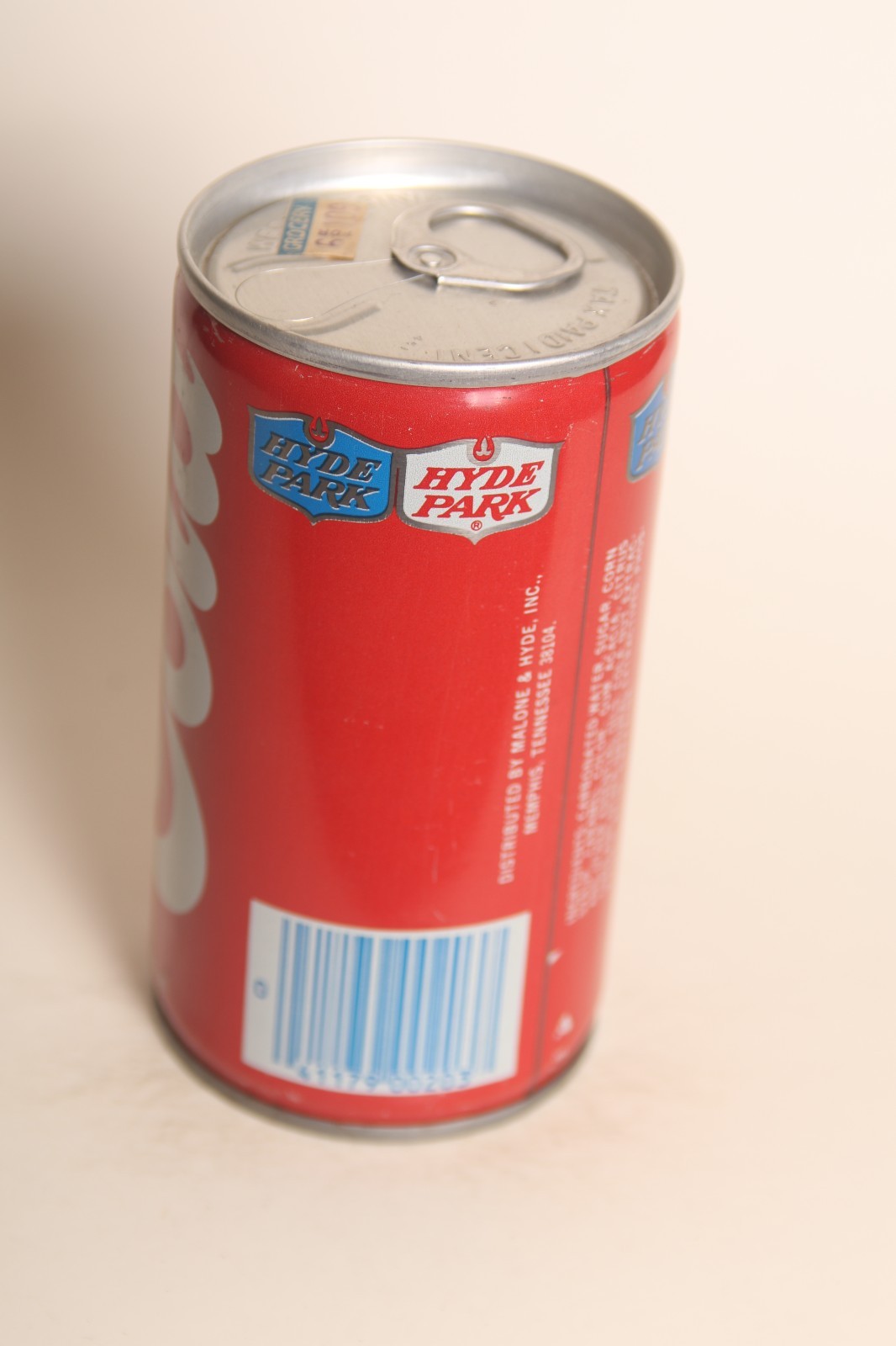 Hyde Park Cola soda can - 12oz