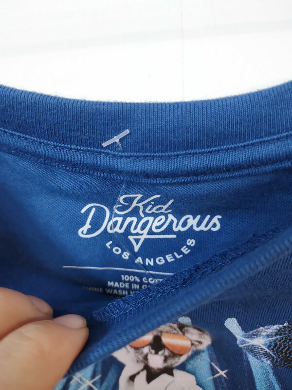 Kid Dangerous LA 18 - 24 Month Blue Graphic T Shirt Koala Disco
