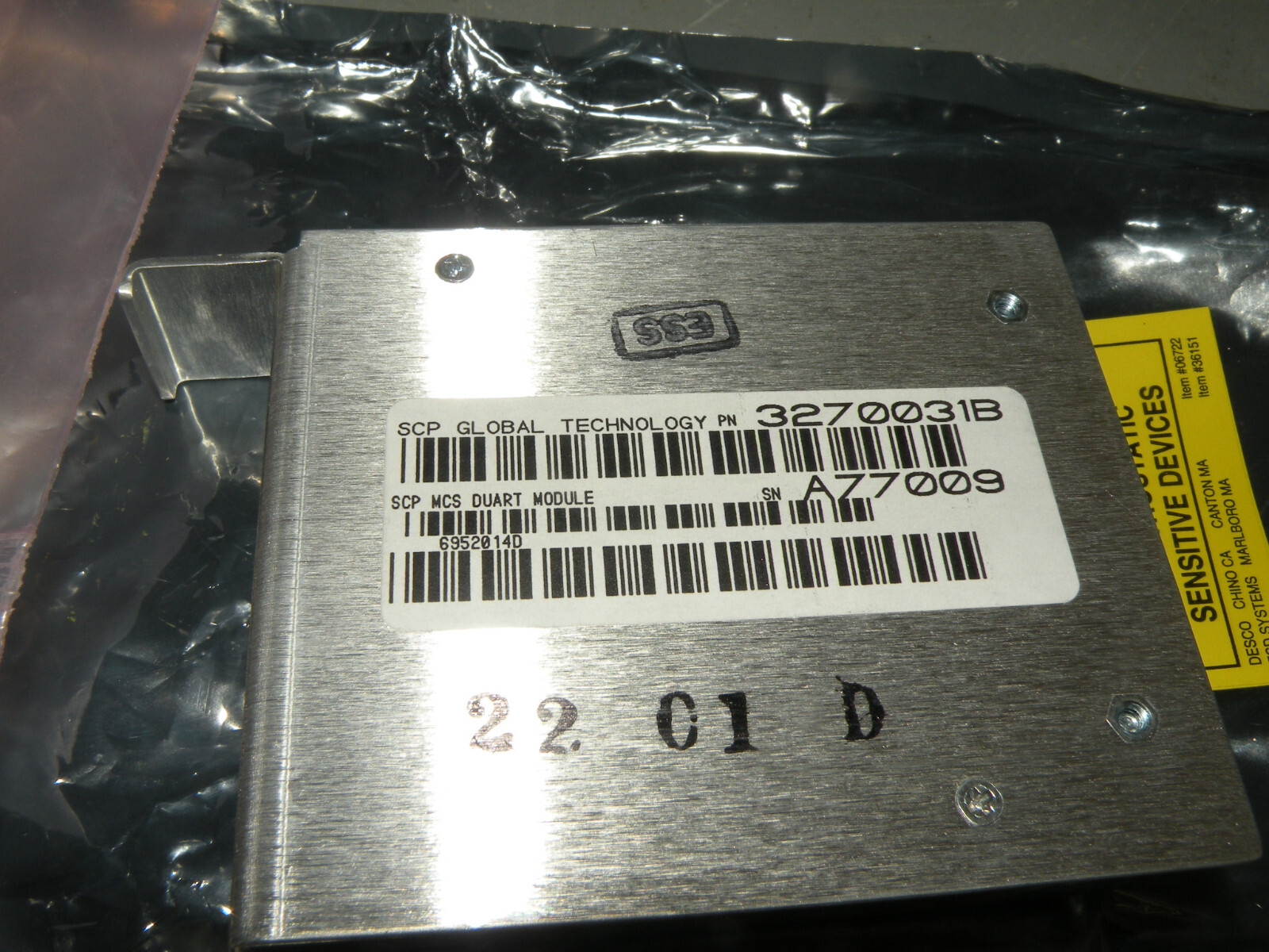 SCP Global Technology MCS Comm Module Assy Controller 3270031B-00