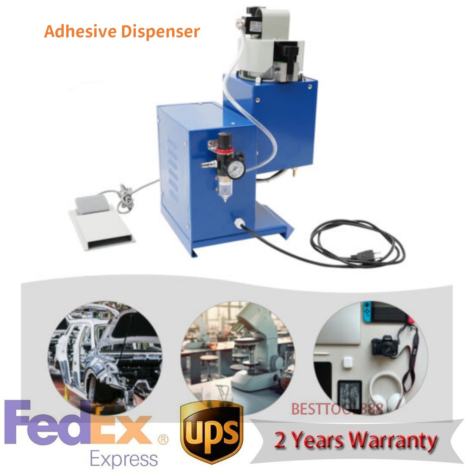 800W Adhesive Dispenser Equipment Tool Hot Melt Glue Machine 3KG/H YT-X001 New