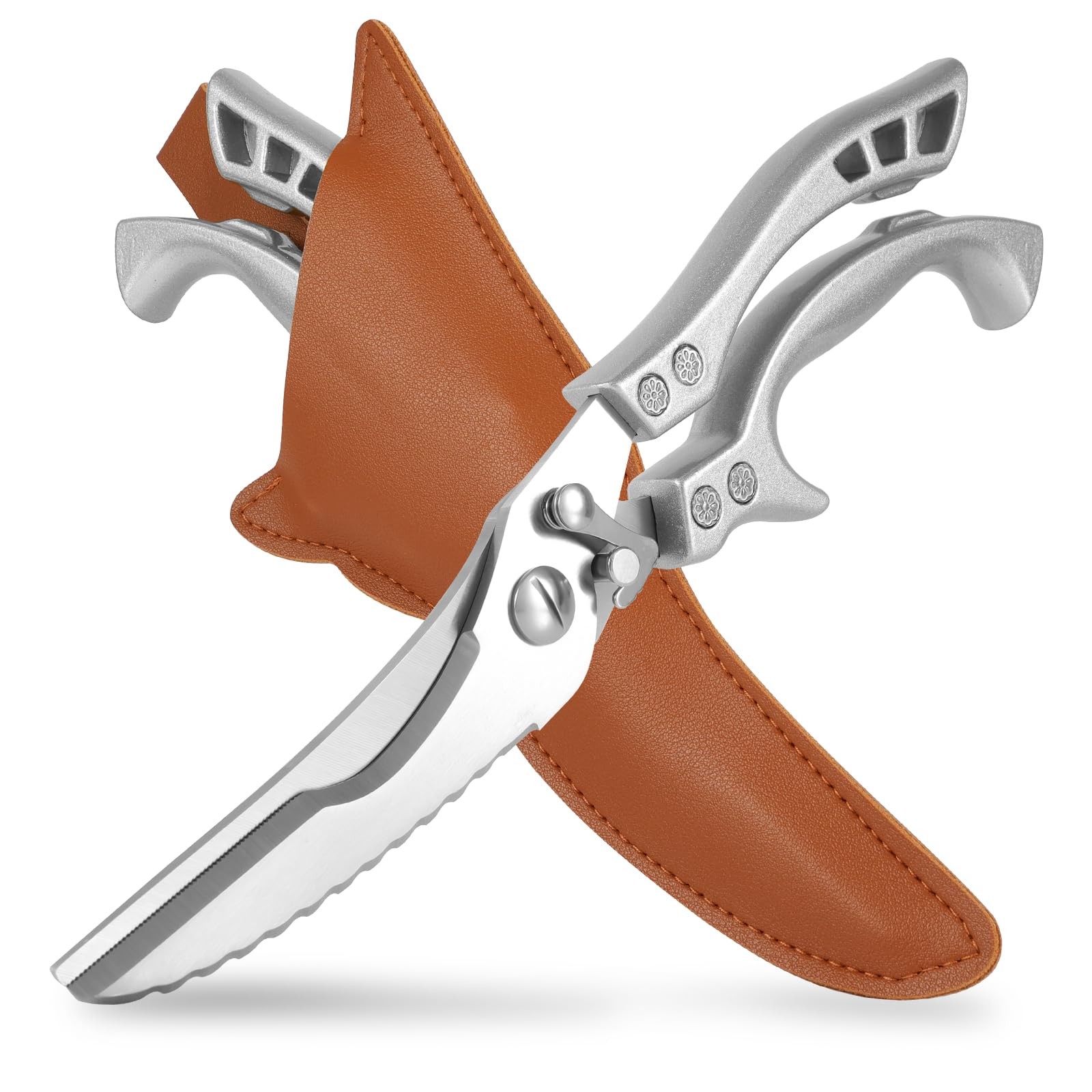 Upgrade Heavy Duty Stainless Steel Kitchen Scissors - Professional Poultry Sh...