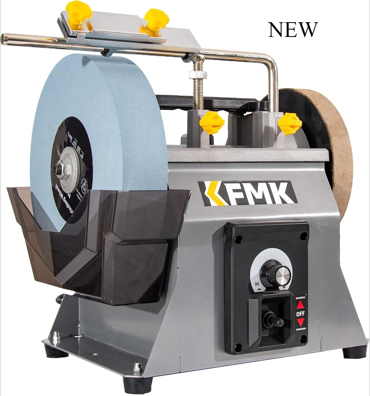 10 Inch Variable Speed Wet Sharpening System, 90-160RPM Wet Bench Grinder