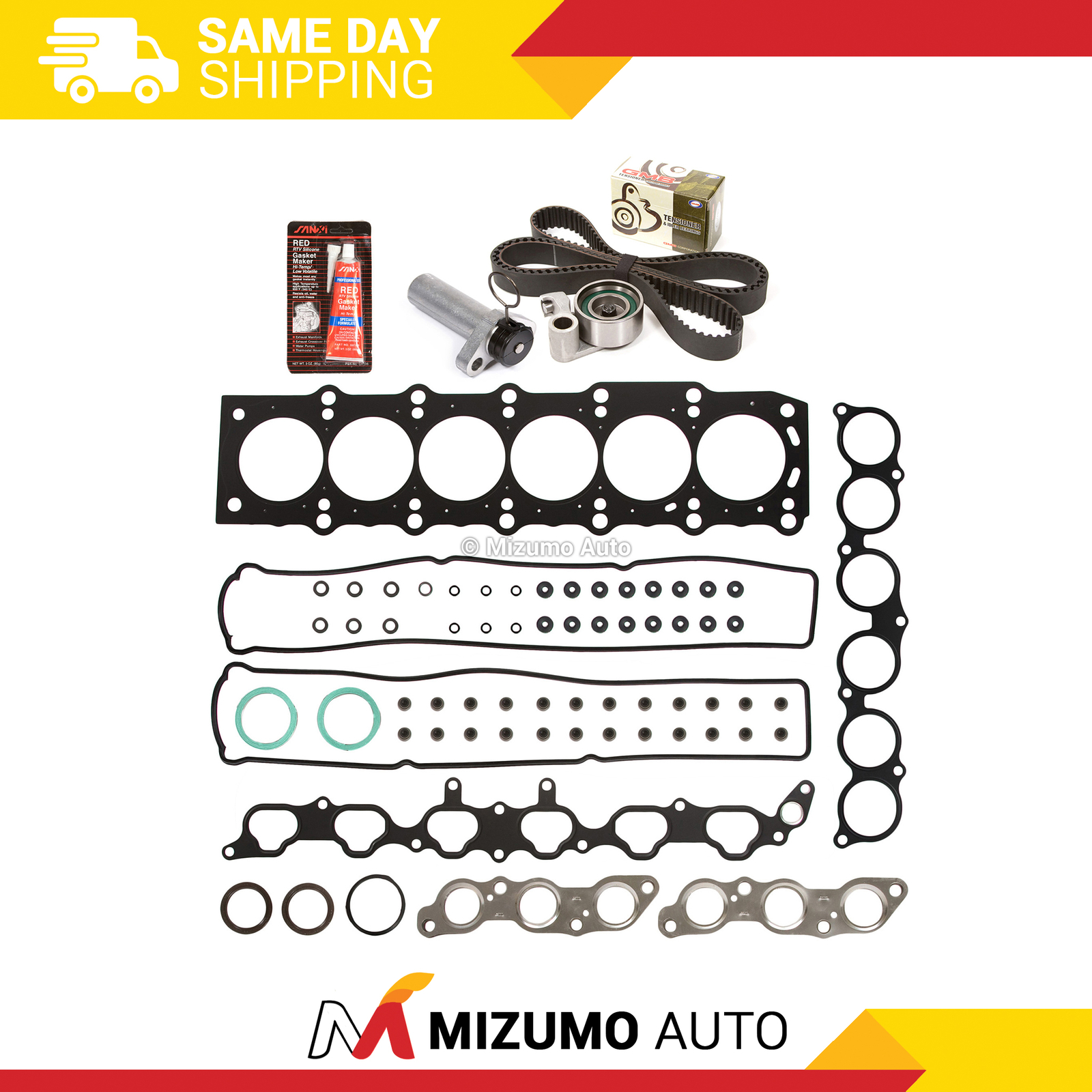 Head Gasket Set Timing Belt Kit Fit 92-98 Lexus GS300 SC300 Toyota Supra 2JZGE