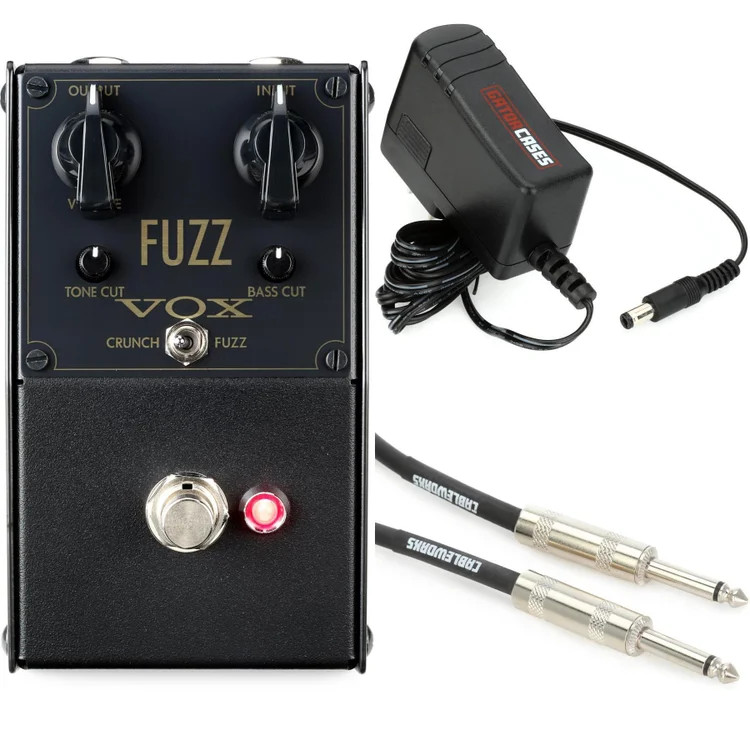 Vox VFZ-1 Fuzz Pedal with Power Supply and Cable