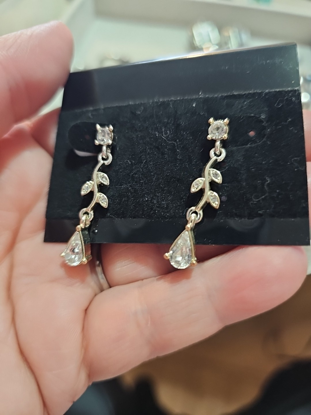 Silvertone 8 Pair Post Earring Lot Nice Variety Some Branded