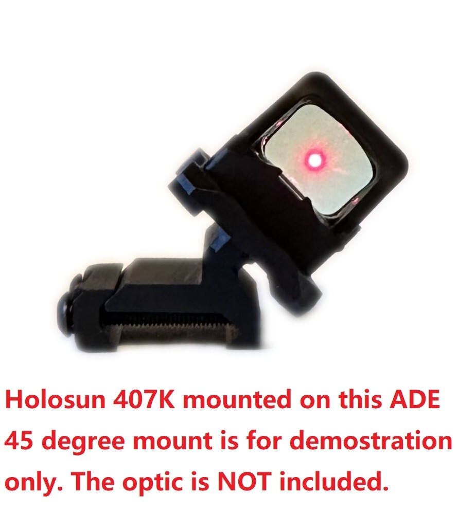 HM8 45 Degree Angled Picatinny Optic Mount Plate for Holosun 407K 507K ESP