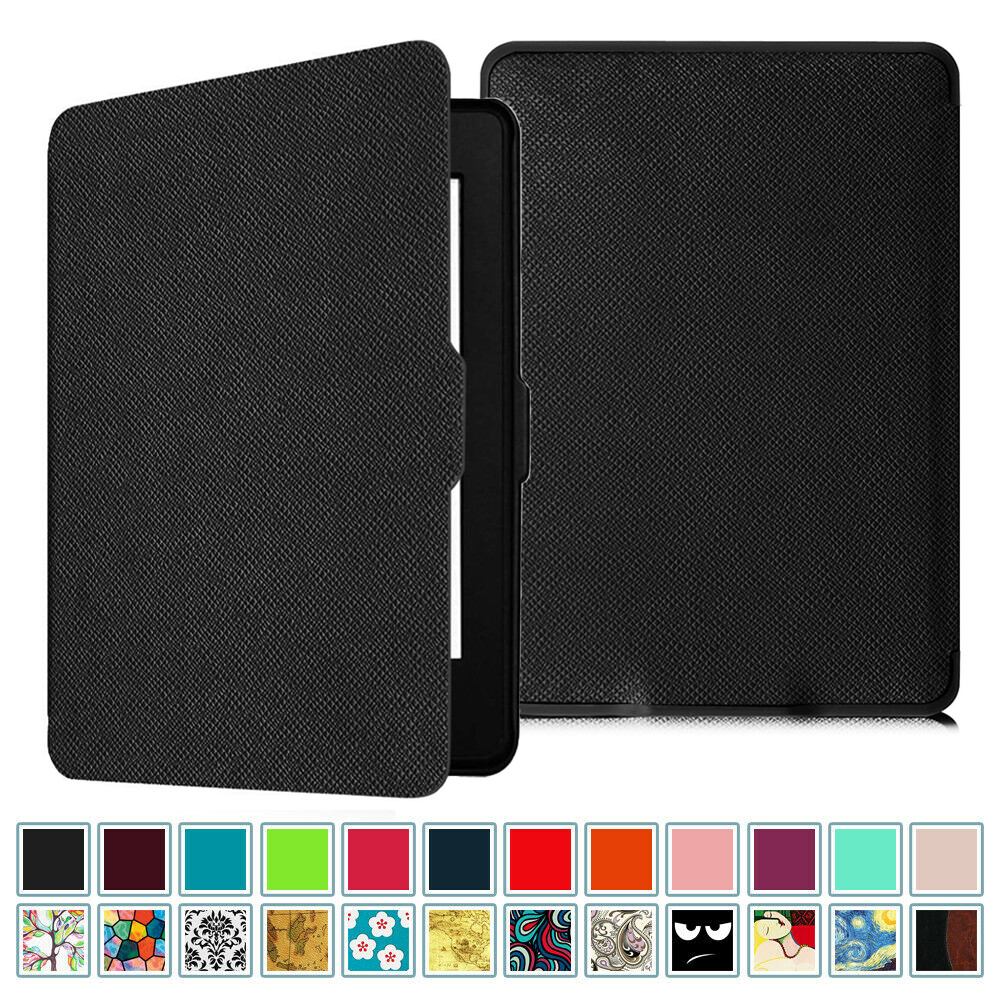 For Amazon Kindle Paperwhite 2017 Classic Smart Wake Slim PU Leather Case Cover