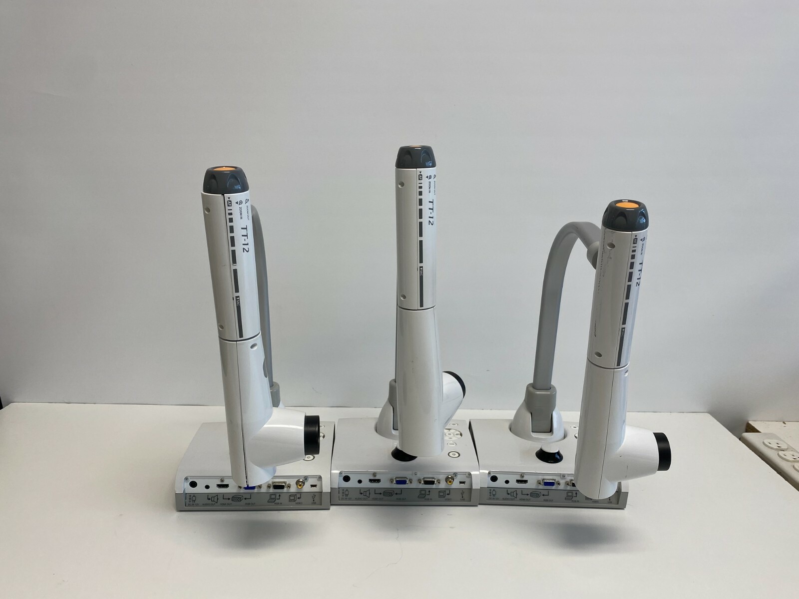 Lot #7: Lot of 3 Elmo TT-12 Interactive Document Camera