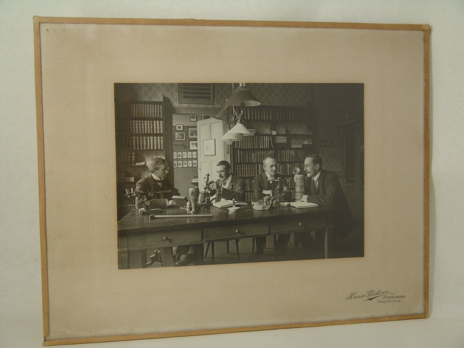 original photograph of researchers from the early 20th century