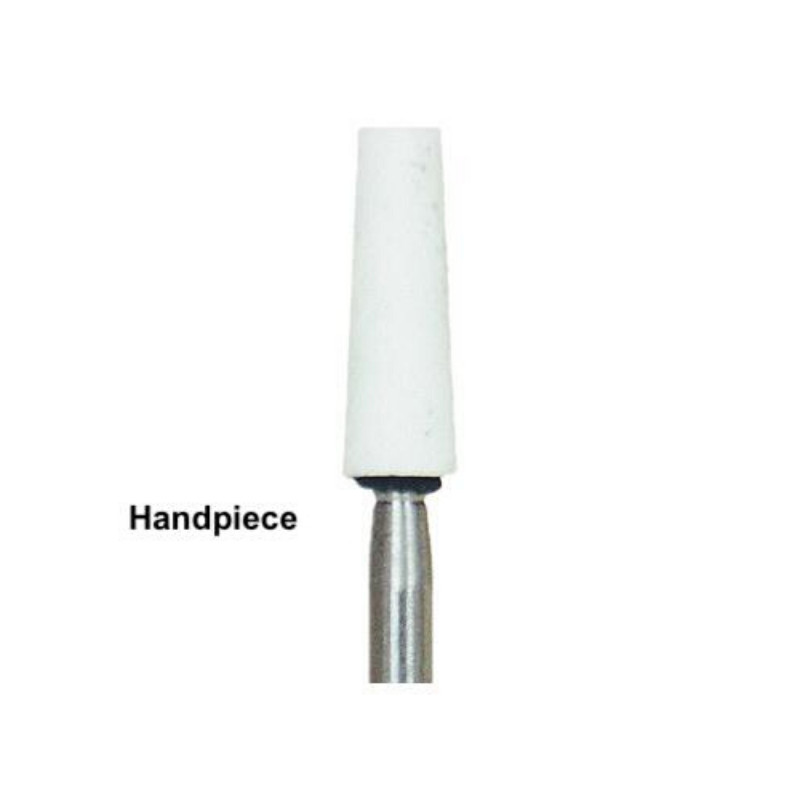 SHOFU 0211 DURA-WHITE TC4 TAPERED CONE HP 12/PK ALUMINUM OXIDE FINISHING STONES