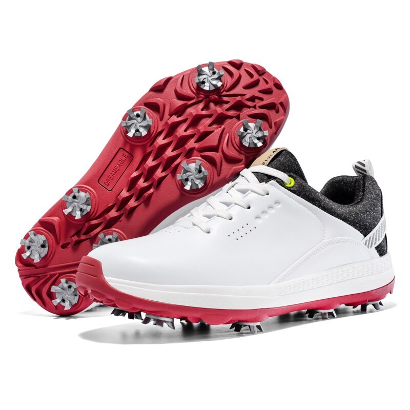 Waterproof Men's Golf Shoes Professional Golf Spikes Shoes Non-Slip Sneakers