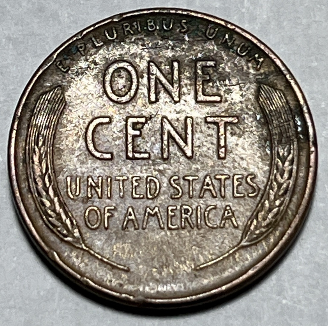 1940 Lincoln Wheat Cent Woody Improper Alloy Error & Strike Through Grease Error
