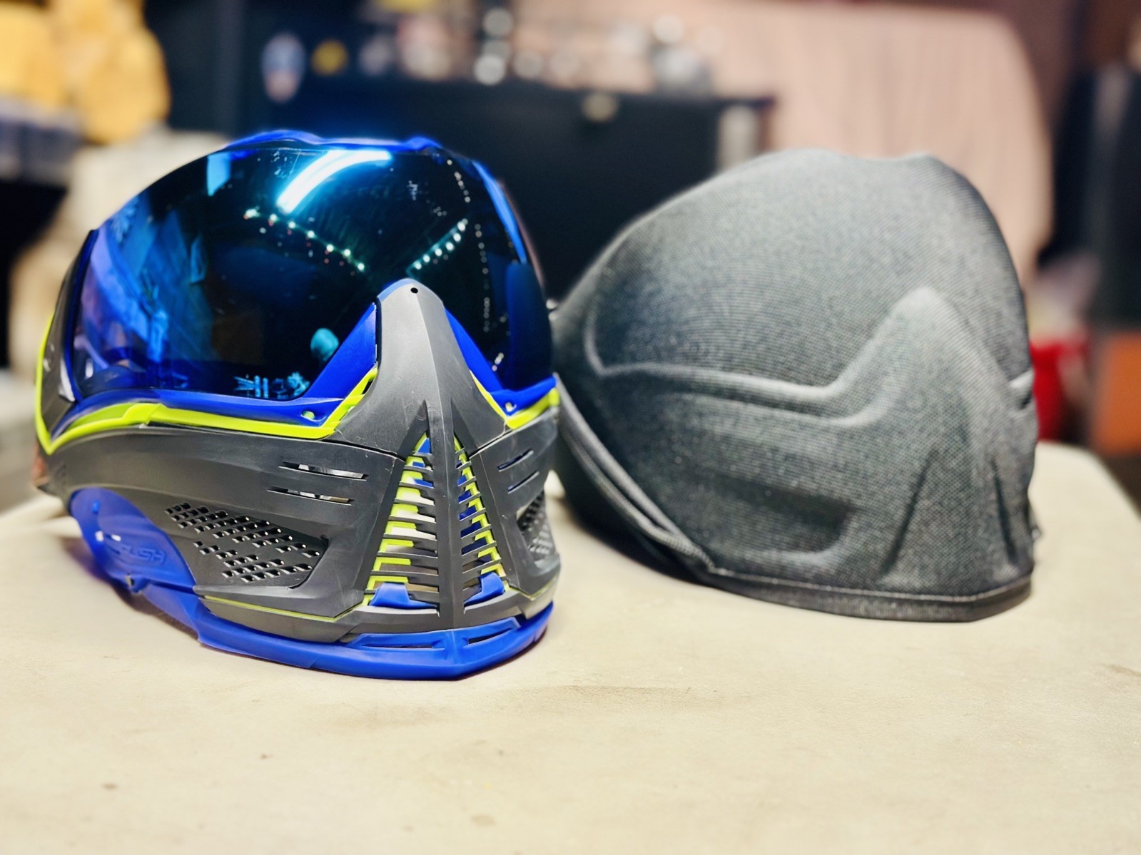 Push Unite Paintball Goggle Mask Blue Lens