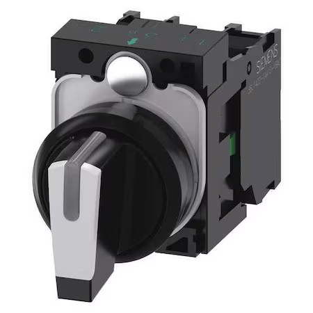 Siemens 3Su1100-2Bm60-1Na0 Selector Switch, 22 Mm, 1No, White