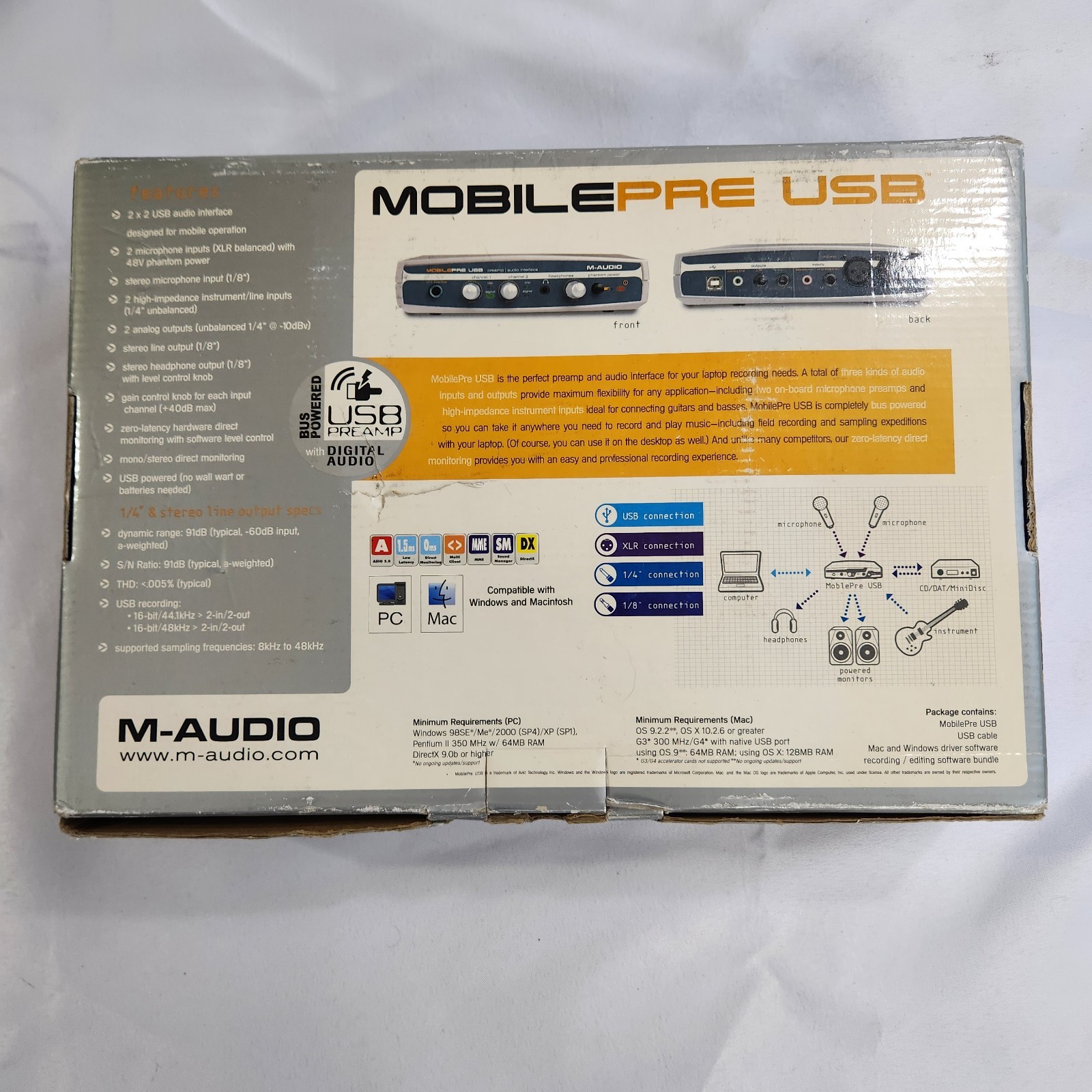 M-Audio MobilePre Digital Recording Interface