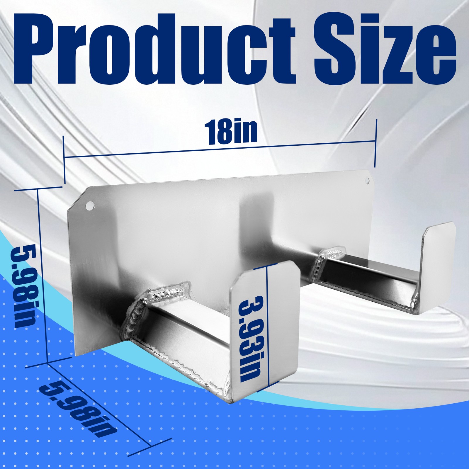Dual Helmet Rack Hanger for Enclosed Trailer Organizer Aluminum Wall Mount